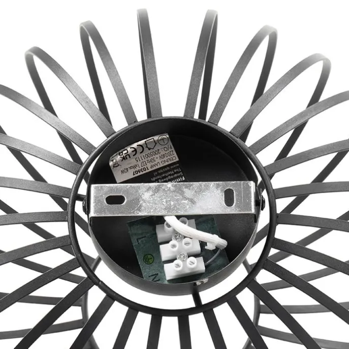 Design plafondlamp zwart 30 cm - Johanna