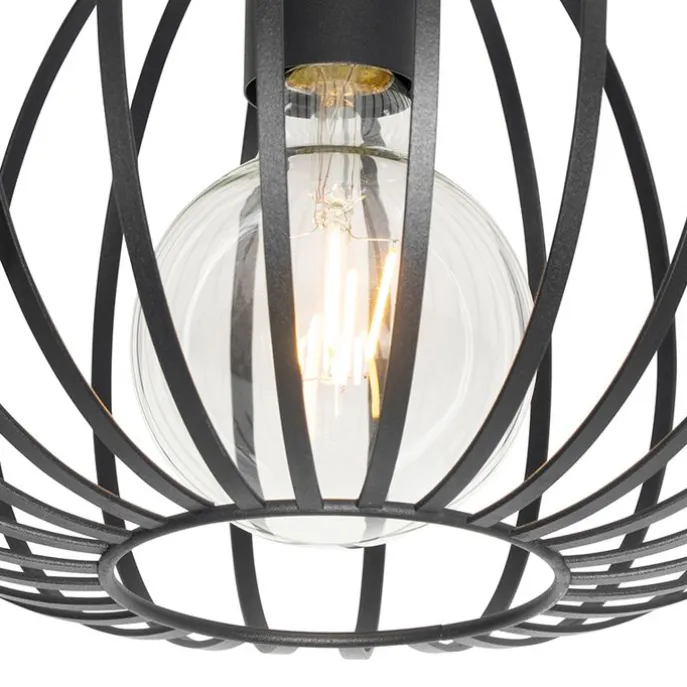 Design plafondlamp zwart 30 cm - Johanna