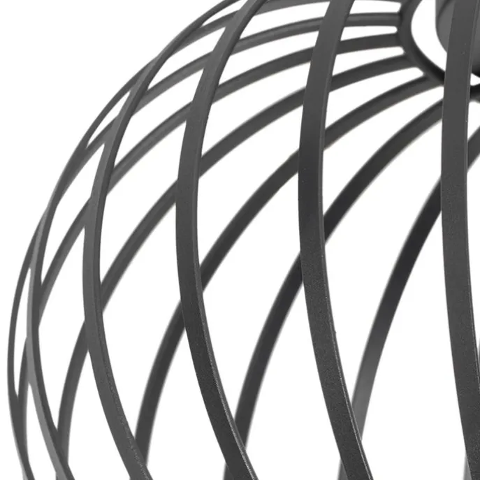 Design plafondlamp zwart 30 cm - Johanna