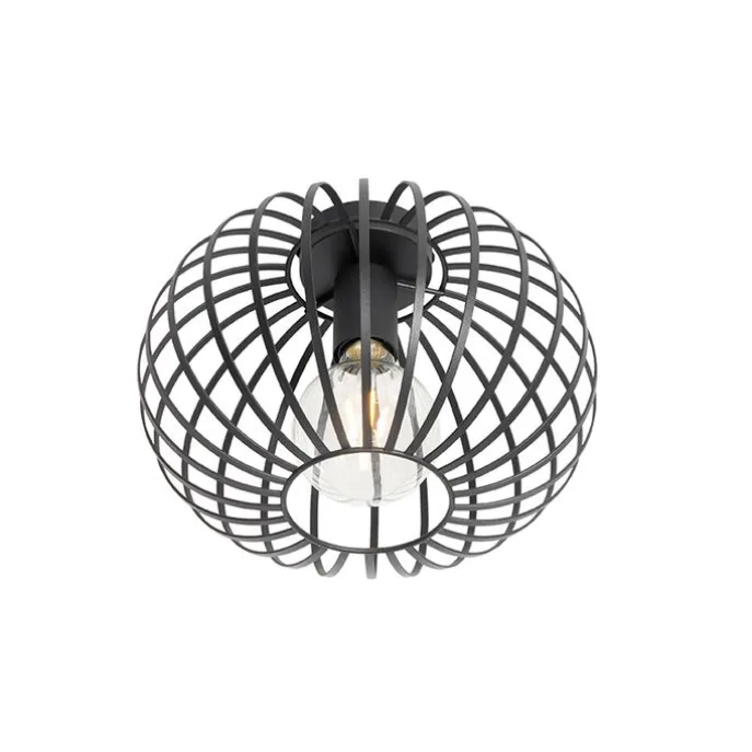 Design plafondlamp zwart 30 cm - Johanna