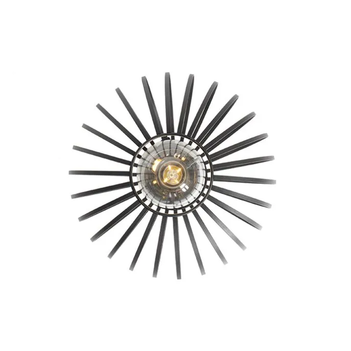 Design plafondlamp zwart 30 cm - Johanna