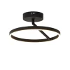Design plafondlamp zwart incl. LED 3-staps dimbaar - Anello
