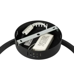 Design plafondlamp zwart incl. LED 3-staps dimbaar - Anello