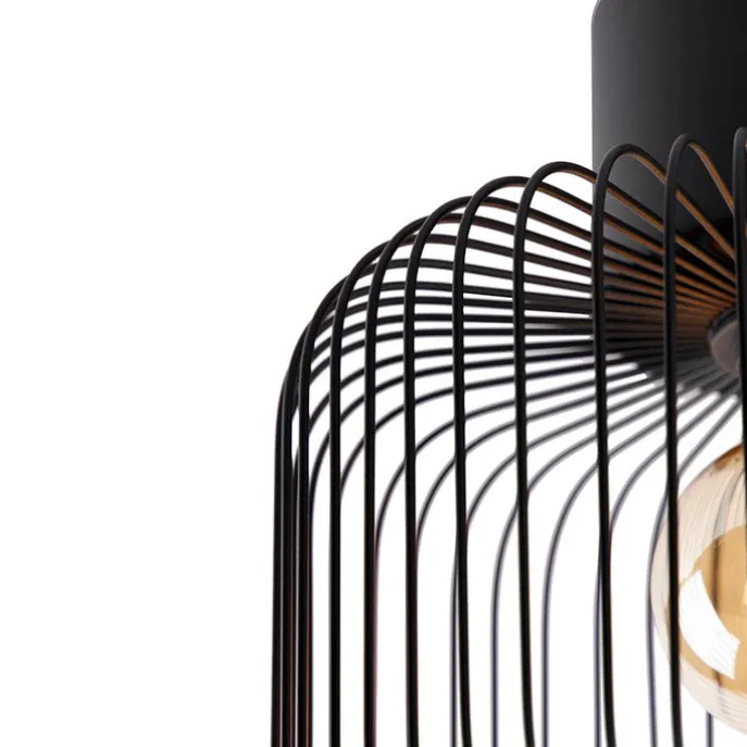 Design plafondlamp zwart draad 31,5cm - Baya