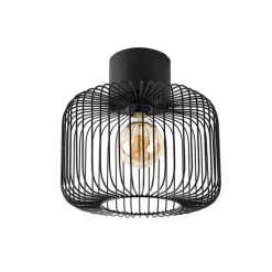 Design plafondlamp zwart draad 31,5cm - Baya