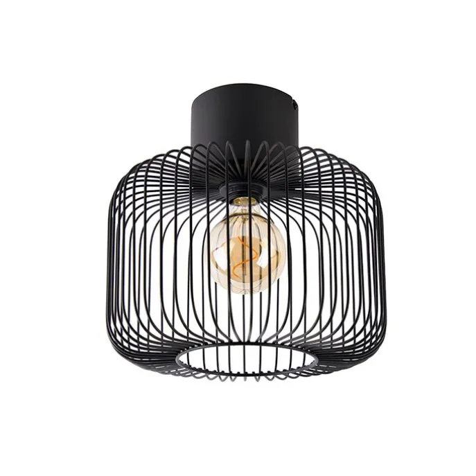 Design plafondlamp zwart draad 31,5cm - Baya