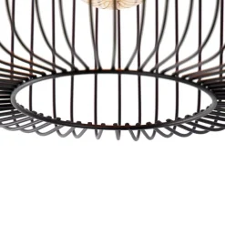 Design plafondlamp zwart draad 31,5cm - Baya
