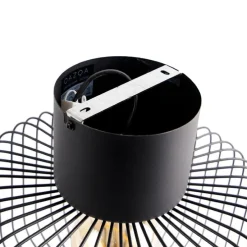 Design plafondlamp zwart draad 31,5cm - Baya