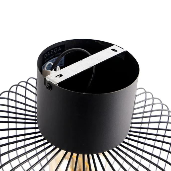 Design plafondlamp zwart draad 31,5cm - Baya