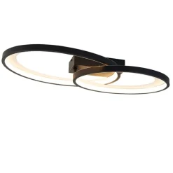 Design plafondlamp zwart incl. LED - Alexandra