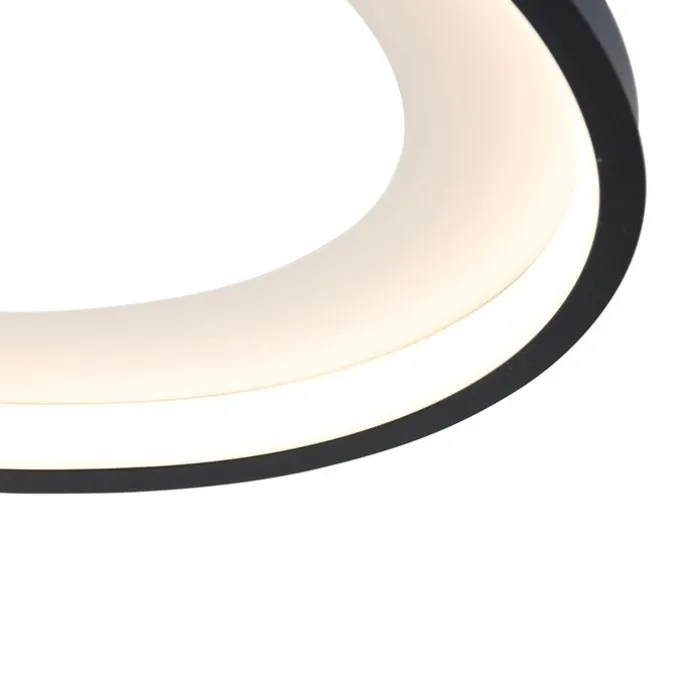 Design plafondlamp zwart incl. LED - Alexandra