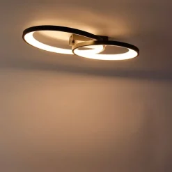 Design plafondlamp zwart incl. LED - Alexandra