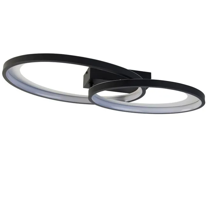 Design plafondlamp zwart incl. LED - Alexandra