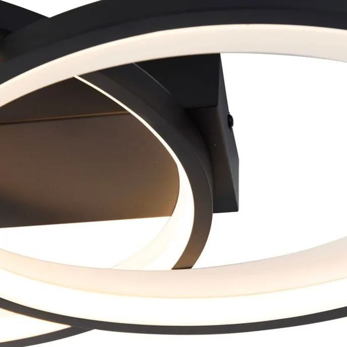 Design plafondlamp zwart incl. LED - Alexandra