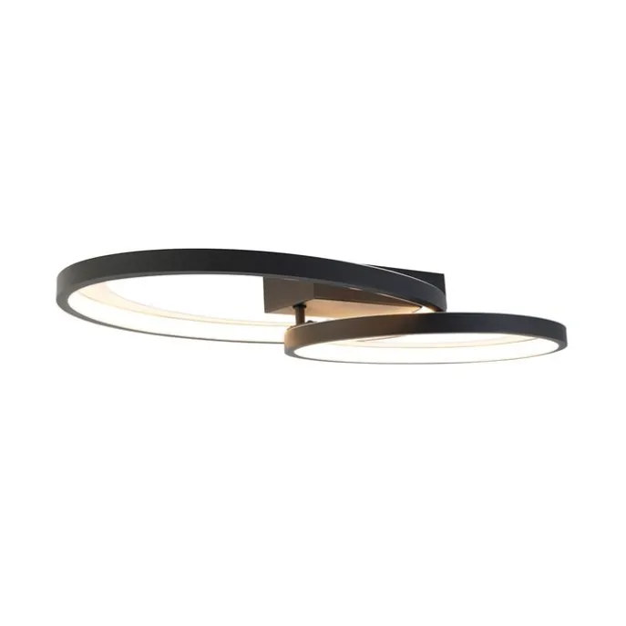 Design plafondlamp zwart incl. LED - Alexandra