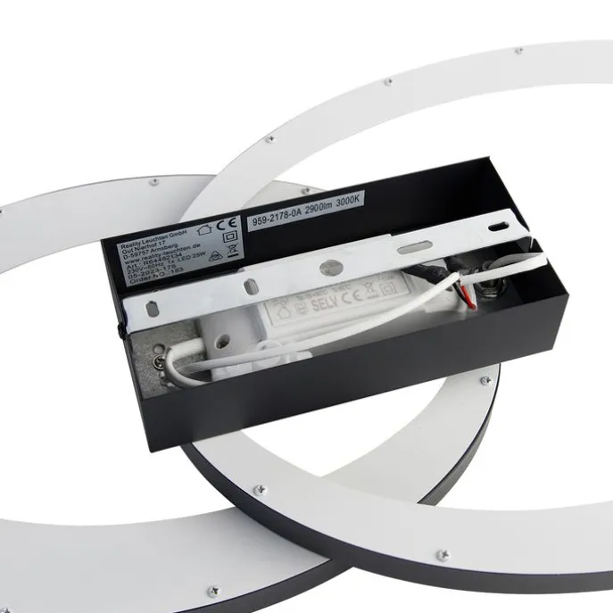 Design plafondlamp zwart incl. LED - Alexandra