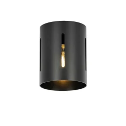Design plafondlamp zwart met lichteffect - Yana