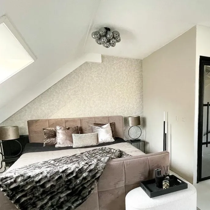 Design plafondlamp zwart met smoke glas 4-lichts - Uvas