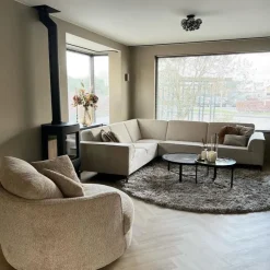 Design plafondlamp zwart met smoke glas 3-lichts - Uvas