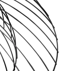 Design plafondlamp zwart met dubbel kap 66cm - Pua