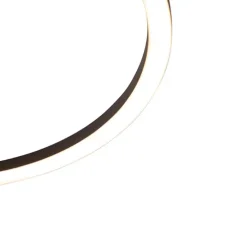 Design plafondlamp zwart incl. LED 3-staps dimbaar - Veni