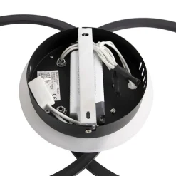 Design plafondlamp zwart incl. LED 3-staps dimbaar - Veni