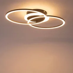 Design plafondlamp zwart incl. LED 3-staps dimbaar - Veni