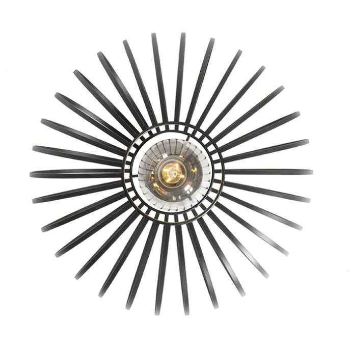 Design plafondlamp zwart 39 cm - Johanna