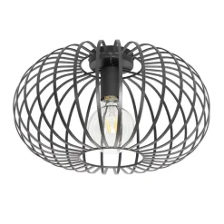 Design plafondlamp zwart 39 cm - Johanna