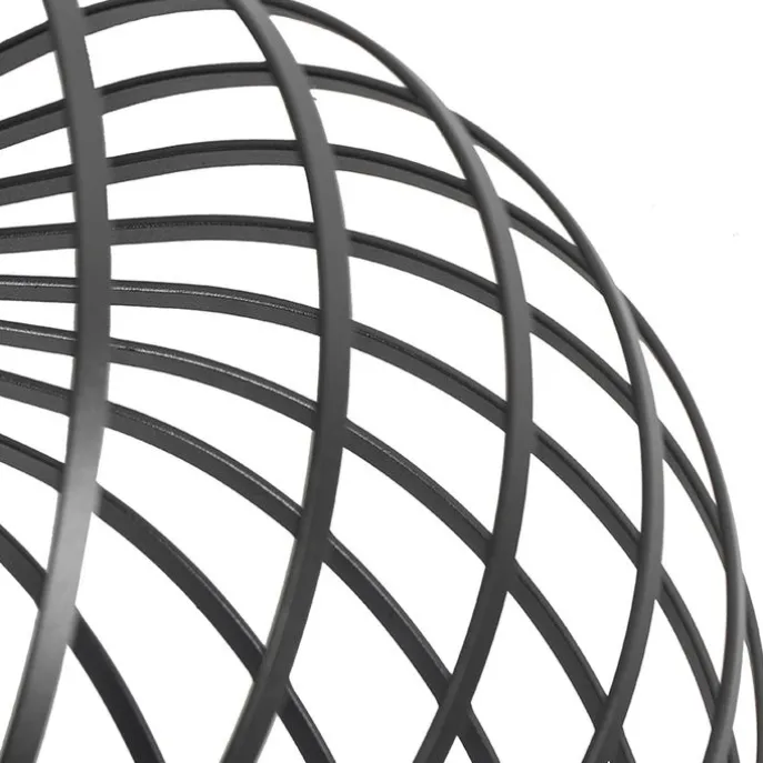 Design plafondlamp zwart 39 cm - Johanna