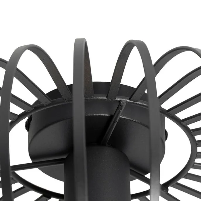 Design plafondlamp zwart 39 cm - Johanna