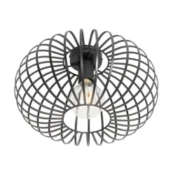 Design plafondlamp zwart 39 cm - Johanna