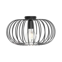 Design plafondlamp zwart 39 cm - Johanna