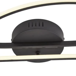 Design plafondlamp zwart 100cm incl. LED 3-staps dimbaar 2-lichts - Pepe