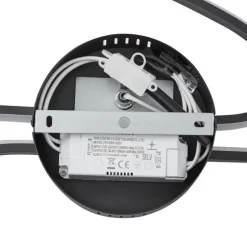 Design plafondlamp zwart 100cm incl. LED 3-staps dimbaar 2-lichts - Pepe