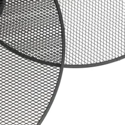 Design plafondlamp zwart met mesh 3-lichts - Jane