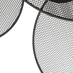 Design plafondlamp zwart met mesh 3-lichts - Jane