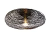 Design plafondlamp zwart ovaal - Sarella