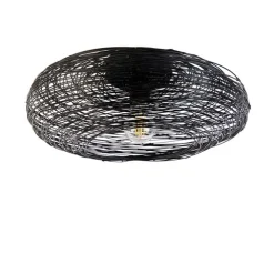 Design plafondlamp zwart ovaal - Sarella