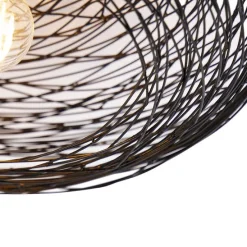 Design plafondlamp zwart ovaal - Sarella