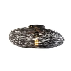 Design plafondlamp zwart ovaal - Sarella