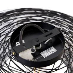 Design plafondlamp zwart ovaal - Sarella