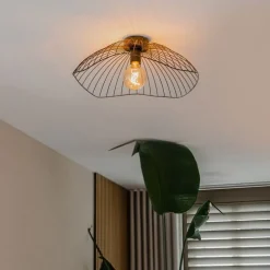 Design plafondlamp zwart 50 cm - Pua