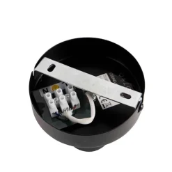 Design plafondlamp zwart met G95 kopspiegel zwart - Facil