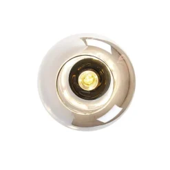 Design plafondlamp zwart met goud en smoke glas - Zuzanna