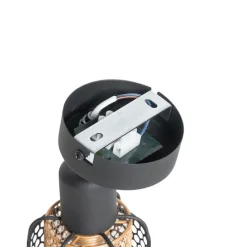 Design plafondlamp zwart met goud - Noud