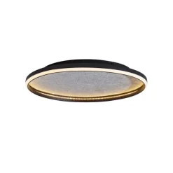 Design plafondlamp zwart met vilt incl. LED 3-staps dimbaar - Xavi Felt