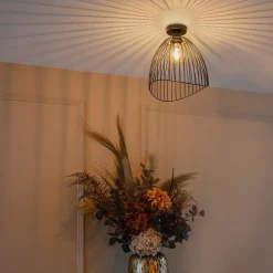 Design plafondlamp zwart 29 cm - Pua