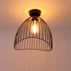 Design plafondlamp zwart 29 cm - Pua