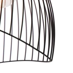 Design plafondlamp zwart 29 cm - Pua